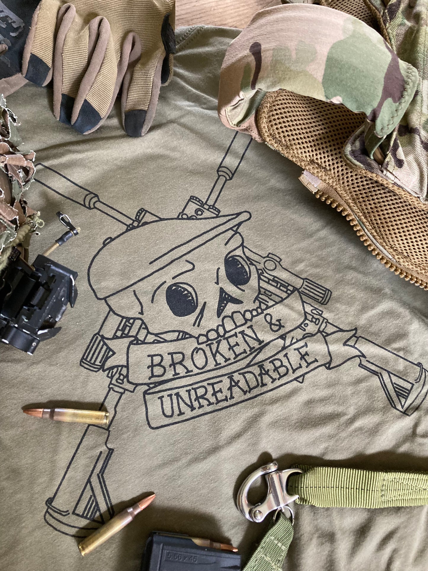 Broken & Unreadable Logo T-Shirt