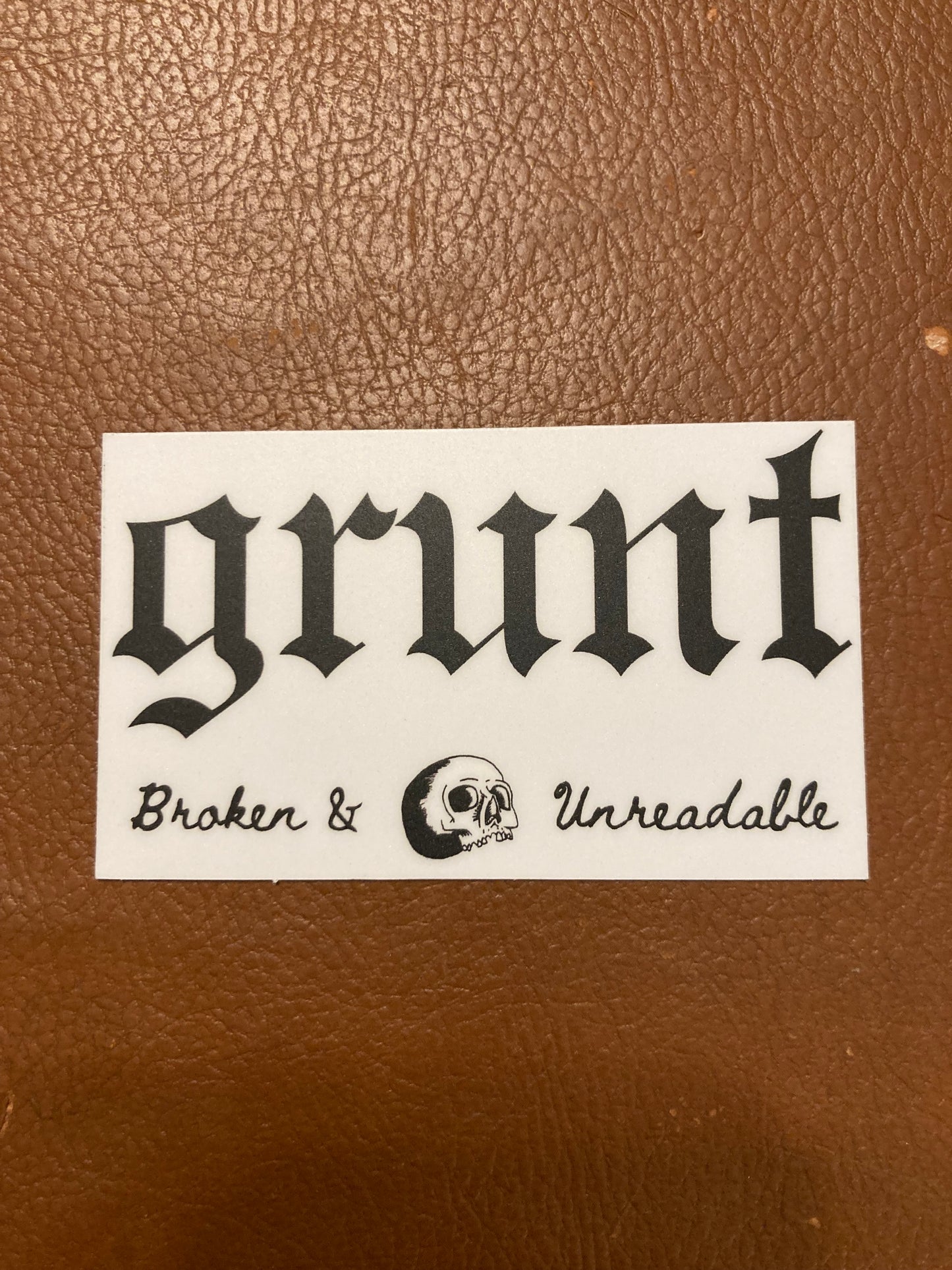 Grunt Sticker