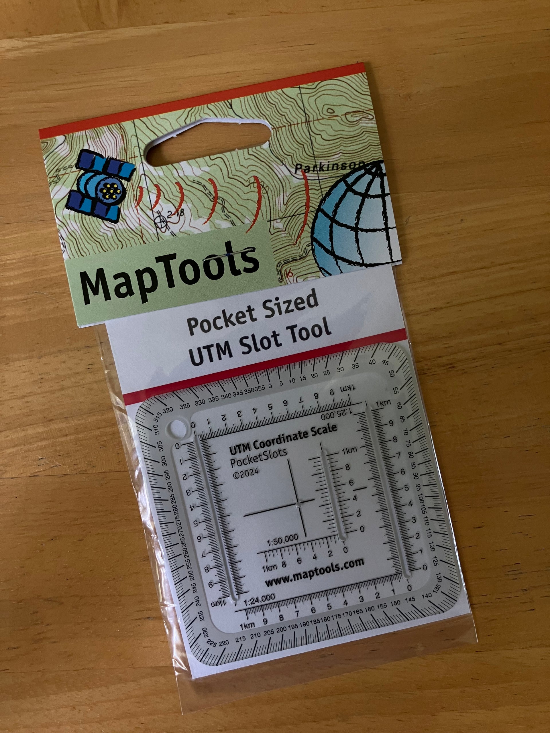 Pocket Sized UTM Slot Tool 1:24,000 - Map Coordinate Plotting Tool
